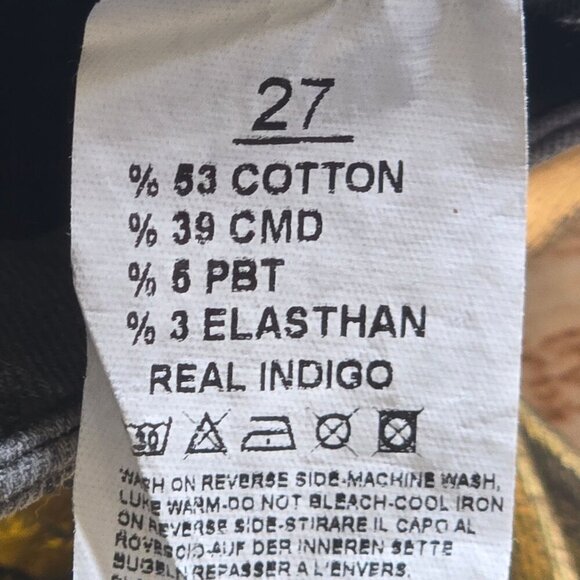 Gold Metallic Skinny Jeans With Rhinestone Embellishment By Døshe Women's Size 2 - Picture 6 of 9